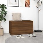 Bancă de hol, stejar maro, 80x40x45 cm, lemn prelucrat GartenMobel Dekor