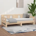 Pat extensibil de zi, 2x(80x200) cm, lemn masiv de pin GartenMobel Dekor