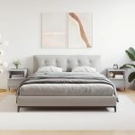 Noptiere, 2 buc., gri sonoma, 40x35x50 cm, lemn compozit GartenMobel Dekor