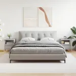 Noptiere, 2 buc., gri sonoma, 40x35x50 cm, lemn compozit GartenMobel Dekor