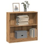 Bibliotecă, stejar artizanal, 80x24x76 cm, lemn prelucrat GartenMobel Dekor