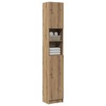 Dulap de baie, stejar artizanal, 32x25,5x190 cm, lemn prelucrat GartenMobel Dekor