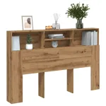 Tăblie pat dulap stejar artizanal 160x19x103,5cm lemn prelucrat GartenMobel Dekor