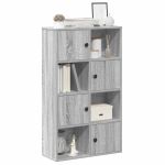 Bibliotecă, gri sonoma, 60x24x101,5 cm, lemn prelucrat GartenMobel Dekor