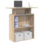 Birou de recepție Stejar Sonoma 100x40x104 cm Lemn prelucrat GartenMobel Dekor