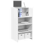 Birou de recepție alb 55x50x103,5 cm lemn prelucrat GartenMobel Dekor