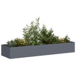 Jardinieră Antracit 280x80x40 cm Oțel GartenMobel Dekor