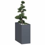 Jardinieră Antracit 40x80x80 cm Oțel GartenMobel Dekor