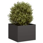 Jardinieră Negru 40x40x30 cm Oțel GartenMobel Dekor
