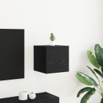 Dulap TV de perete, stejar negru, 30,5x30x30 cm GartenMobel Dekor