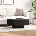 Mese de cafea  din lemn ingineresc, negre, 60 x 60 x 31,5 cm GartenMobel Dekor