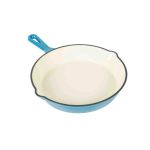 Tigaie fonta emailata 26 cm albastru deschis Handy KitchenServ