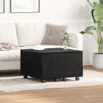 masă de cafea  Negru Stejar 60x60x38 cm din Lemn Compozit GartenMobel Dekor