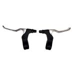 Set Manete Frana Winzip WL-217D stanga-dreapta, Negru-Argintiu Ultimate FactoryBikes