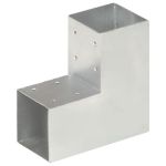 Conector de grindă, formă L, 91 x 91 mm, metal galvanizat GartenMobel Dekor