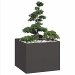 Jardinieră Negru 100x100x80 cm Oțel GartenMobel Dekor
