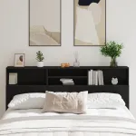 Dulap cu tăblie de pat, stejar negru, 200x19x103.5 cm, lemn GartenMobel Dekor
