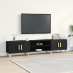 Dulap TV, stejar negru, 180x31,5x40 cm, lemn prelucrat GartenMobel Dekor