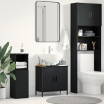 Dulap chiuvetă de baie, stejar negru 60x30x60 cm lemn prelucrat GartenMobel Dekor