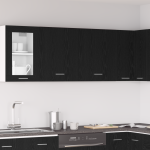 Dulapuri Suspendate - 2 Pachete - Stejar Negru, 100x31x60 cm - Fabricate din Lemn Prelucrat GartenMobel Dekor