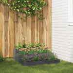 Ghiveci de Grădină 3-Tier 90x90x35 cm Oțel Antracit GartenMobel Dekor