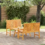 Set de Lounge pentru Grădină 3 Piese Lemn Solid de Acacia GartenMobel Dekor