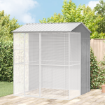 Colivie de păsări, gri, 215x210x247 cm, oțel GartenMobel Dekor