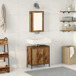 Set mobilier baie 2 piese lemn vechi lemn inginerit GartenMobel Dekor