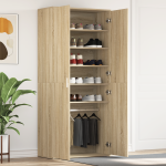 Cabinet pentru Pantofi Sonoma Oak 80x39x180 cm Lemn prelucrat GartenMobel Dekor