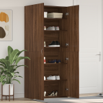 Cabinet pentru pantofi Stejar maro 80x35,5x180 cm Lemn compus GartenMobel Dekor