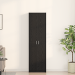Dulap Stejar Negru 55x25x189 cm Lemn Prelucrat GartenMobel Dekor