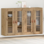 Rame montate pe perete 2 buc Artisan Stejar 69,5x34x90 cm Lemn tehnologic GartenMobel Dekor