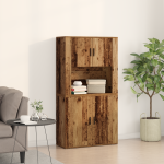Highboard din lemn vechi 80x33x150 cm din lemn compus GartenMobel Dekor