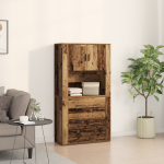 Înălțime mare Lemn uzat 80x33x150 cm Lemn prelucrat GartenMobel Dekor