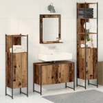 Set Mobilier Baie de 4 Piese Lemn Vechi Lemn Prelucrat GartenMobel Dekor