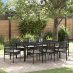 Set de dining pentru grădină 9 piese , Rattan poli GartenMobel Dekor