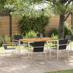 Set masă grădină 7 piese din lemn masiv de tec  GartenMobel Dekor