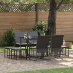 Set mobilier de grădină, 10 piese, cu perne, oțel și textilenă GartenMobel Dekor