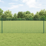 Gard din Sârmă Sudată cu 5 Posturi U Verde 0.8x10 m Oțel GartenMobel Dekor