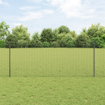 Set de Îngrădiri Set de 2 Gri Metal 10 x 1 m Rezistent GartenMobel Dekor
