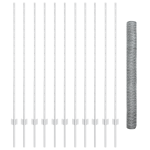 Stâlpi de Împrejmuire  22 buc U-Channel 140 cm Oțel Galvanizat GartenMobel Dekor