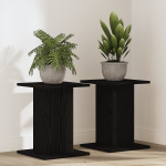 Suport plante, 2 buc., stejar negru, 30x30x40 cm lemn prelucrat GartenMobel Dekor
