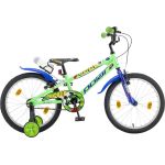 Bicicleta Copii Polar 2024 Football - 20 Inch, Verde-Albastru Ultimate FactoryBikes