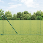 Gard Euro Verde 1.5x10 m Oțel GartenMobel Dekor