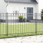 Gard de grădină, gri, 1,7x1 m, oțel GartenMobel Dekor