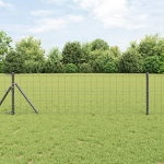 Gard Euro Gri 0.6x50 m Oțel GartenMobel Dekor