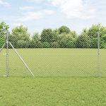 Gard din plasă de link 1.2x10 m Oțel galvanizat GartenMobel Dekor