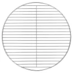 Grătar BBQ, argintiu, Ø43 cm, oțel inoxidabil GartenMobel Dekor