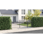 Poarta de Grădină cu Vârf în Formă de Lance 150x400 cm Oțel GartenMobel Dekor