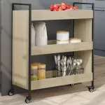 Cărucior de bucătărie stejar sonoma 70x30x82 cm lemn prelucrat GartenMobel Dekor